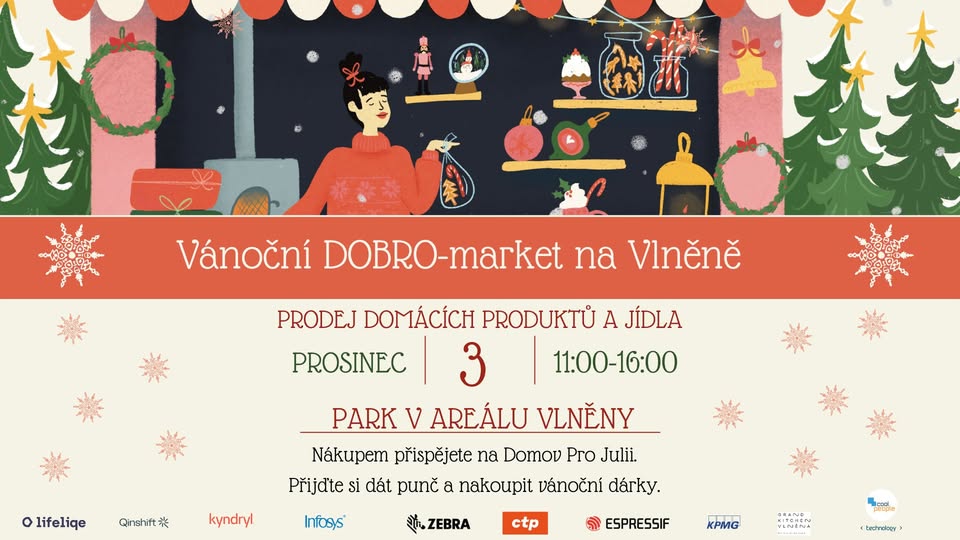 Vánoční DOBRO-market na Vlněně 🎁✨ / Christmas Charity Market at Vlněna 🎁✨