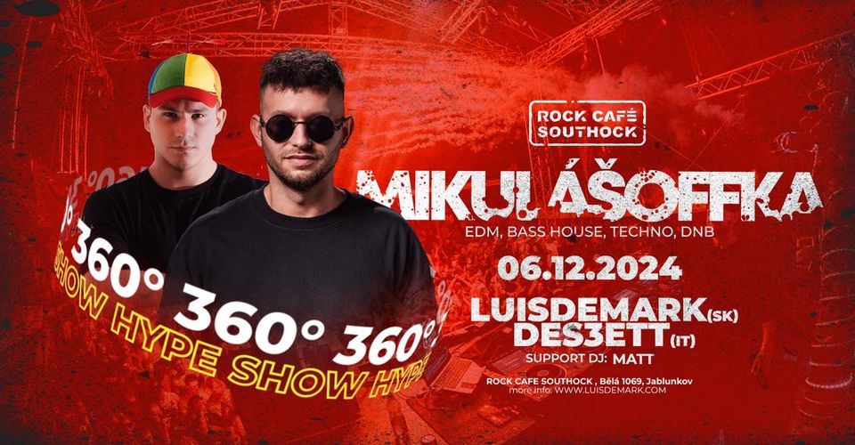 MIKULÁŠOFFKA - 360° HYPE SHOW - LUIS DE MARK (SK) DES3ETT (IT), (MATT)