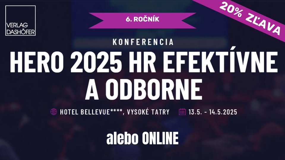 HR konferencia HERO 2025 - HR efektívne a odborne