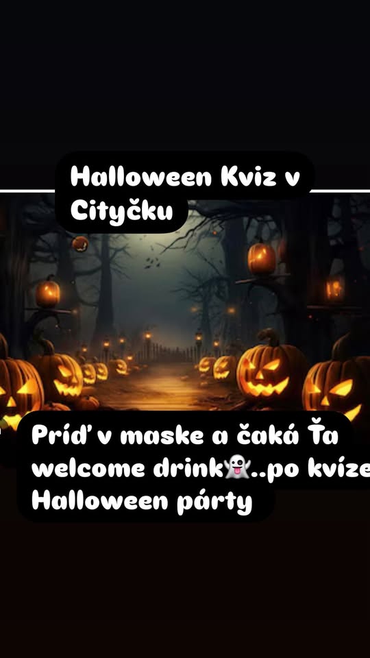 Halloween Kviz v Cityčku ..9. Ligové kolo