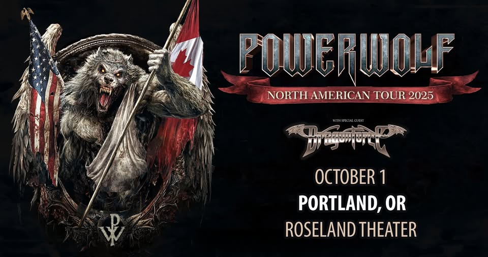 POWERWOLF NORTH AMERICAN TOUR 2025 - ROSELAND THEATER - PORTLAND, OR