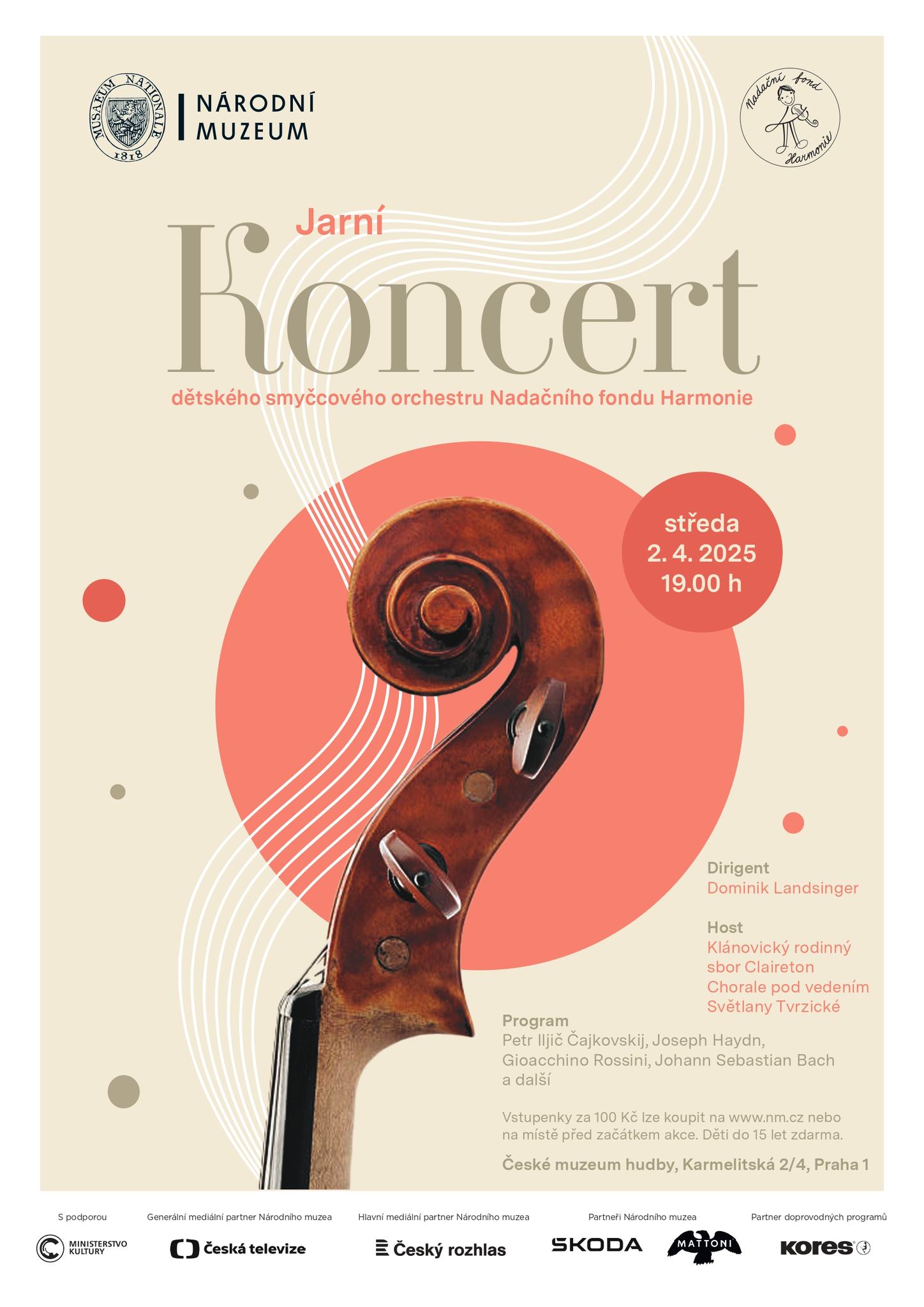 Jarní koncert dětského smyčcového orchestru Nadačního fondu Harmonie
