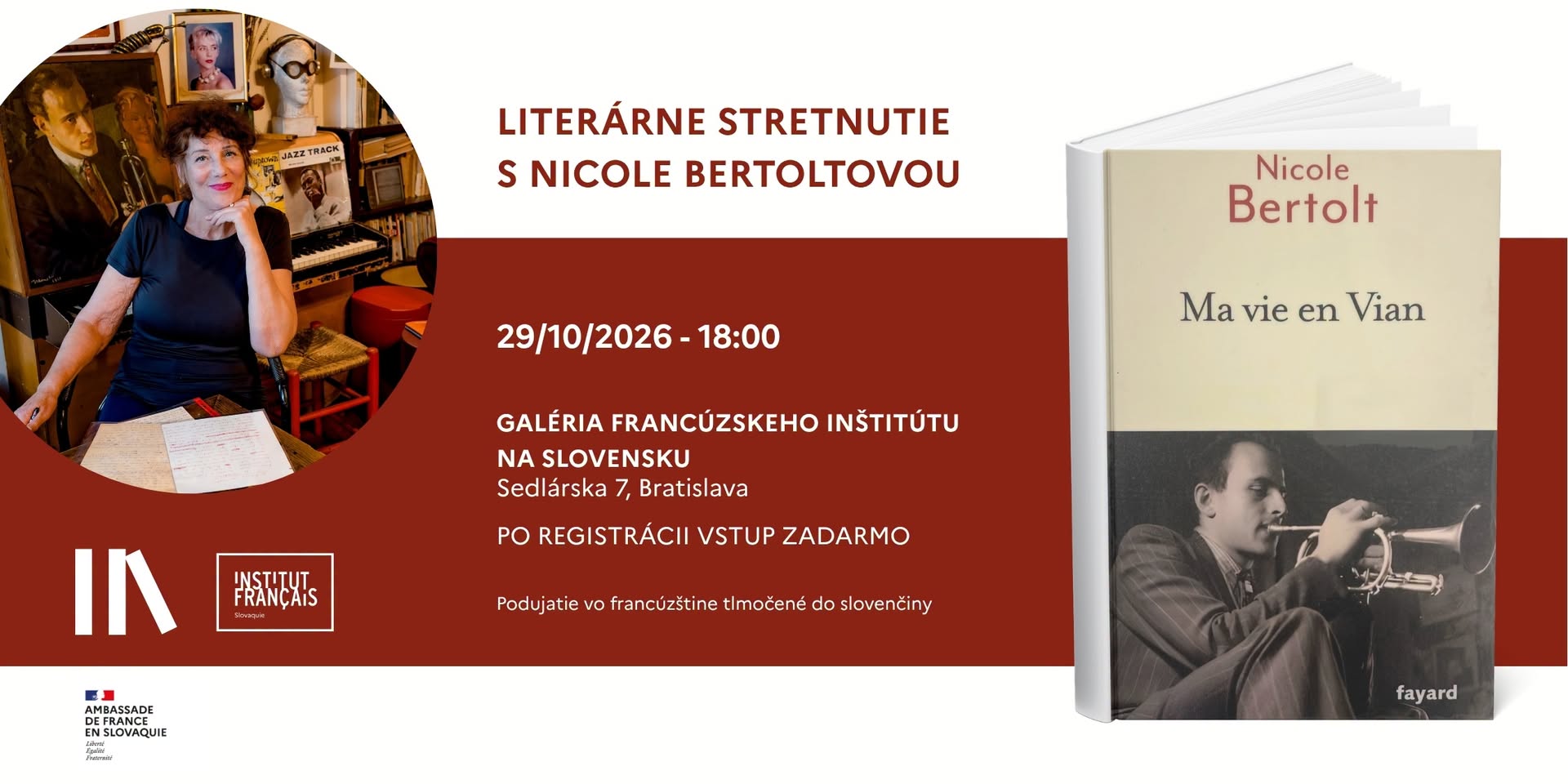LITERÁRNE STRETNUTIE S NICOLE BERTOLOVOU