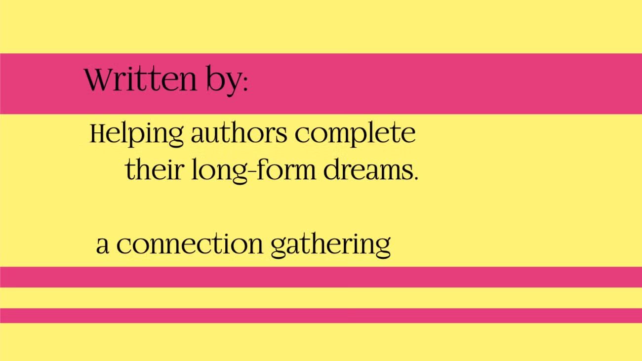 Written By, Author Gathering