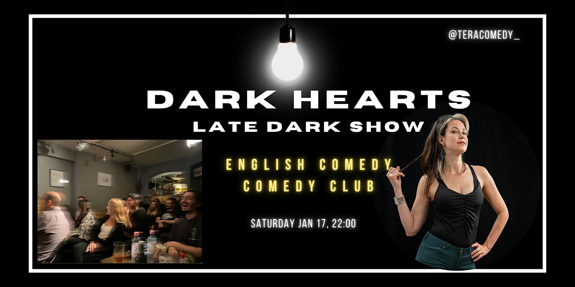 DARK HEARTS: Dark Comedy Late Show! (At a Basement Comedy Club!)