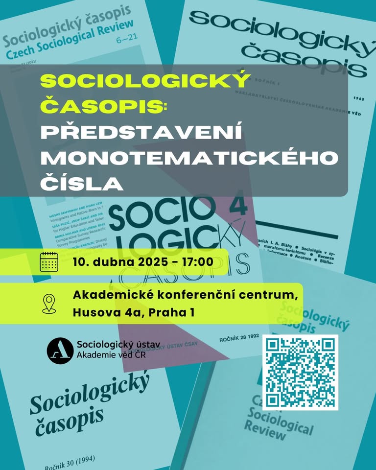 Sociologický časopis: představení monotematického čísla a nová éra