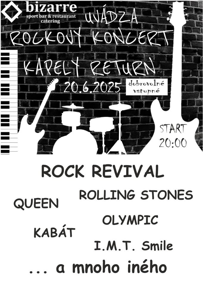 Rockový koncert kapely RETURN