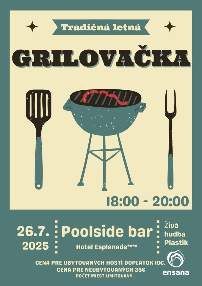 Tradičná grilovačka v hoteli Esplanade