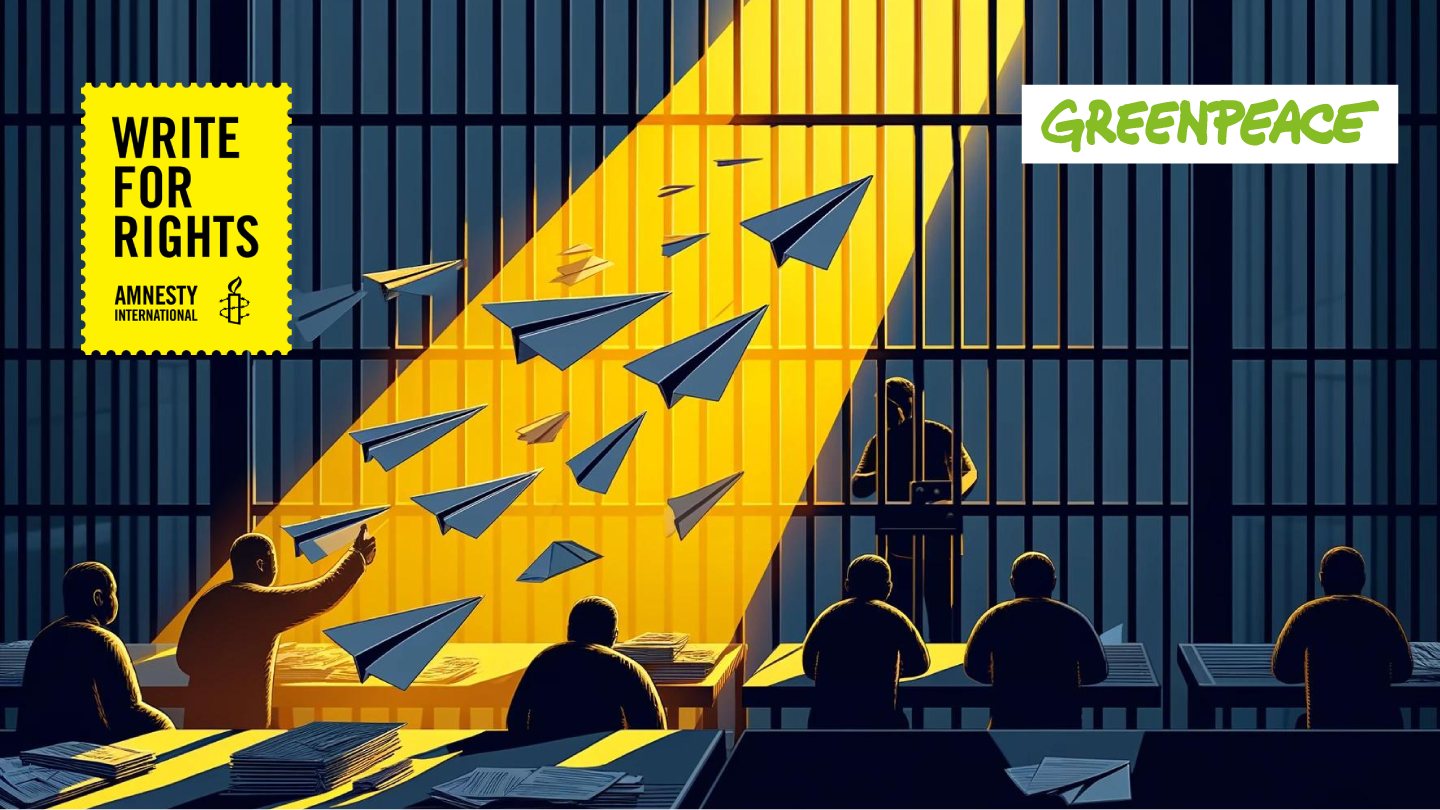 Amnesty Write for Rights with Greenpeace