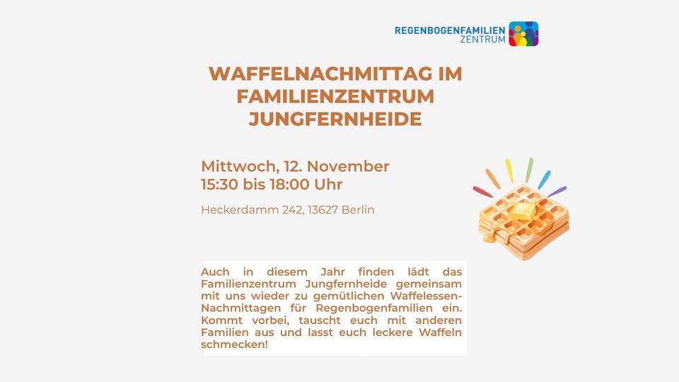Waffelnachmittag im Familienzentrum Jungfernheide