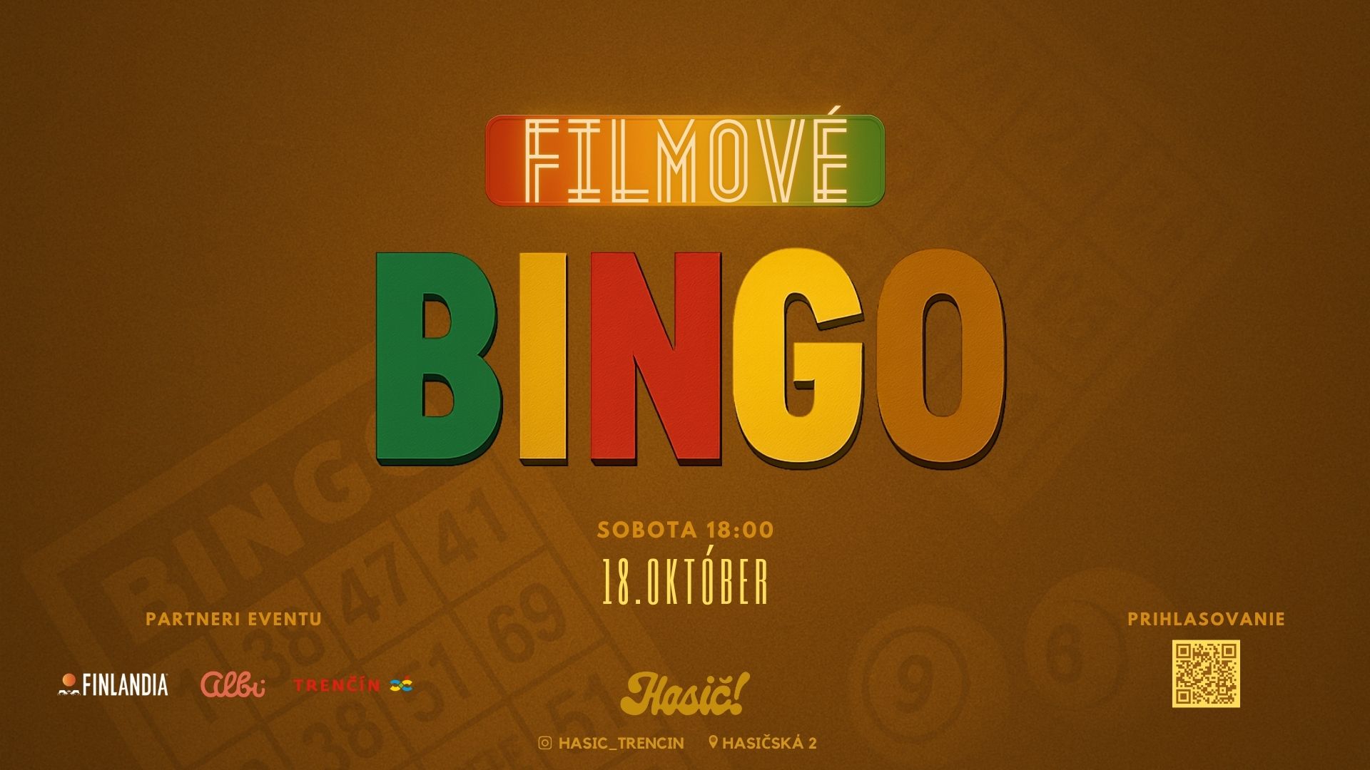 Filmové Bingo v Hasičovi!