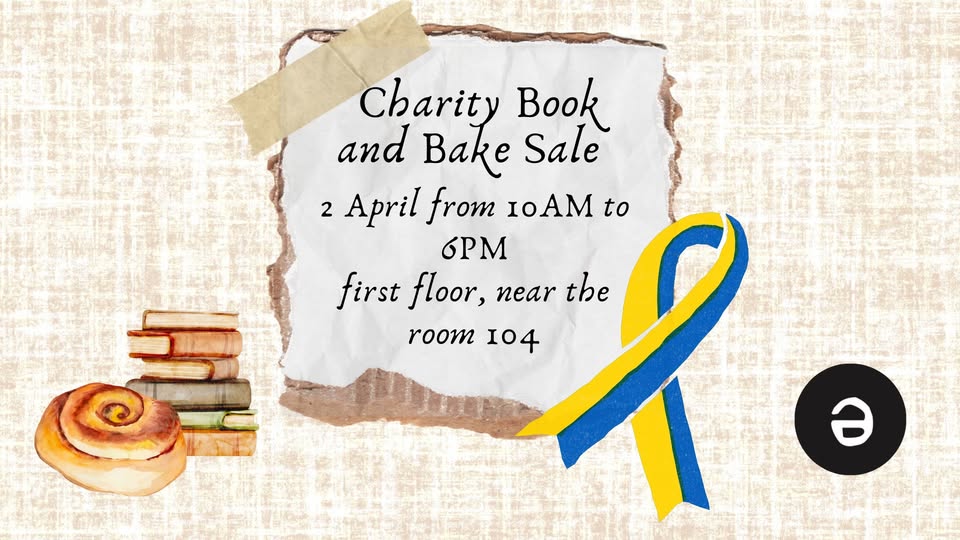 Charity Book and Bake Sale For Ukraine