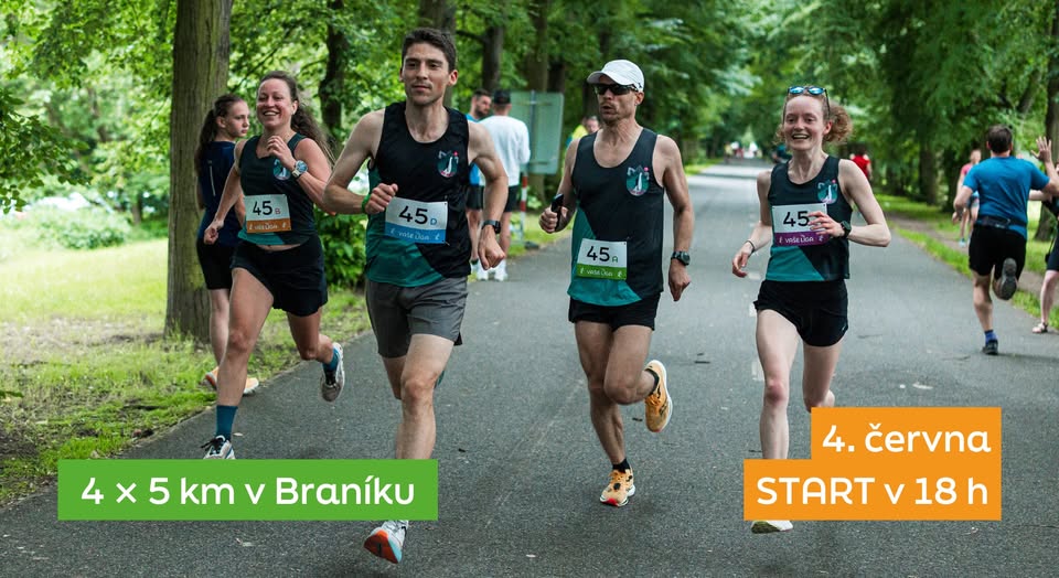 Štafeta 4 × 5 km v Braníku 2025