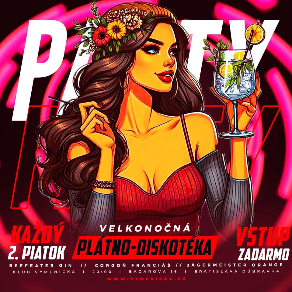 🥚💃 VEĽKONOČNÁ PLÁTNO DISKOTÉKA VO VÝMENIČKE!
