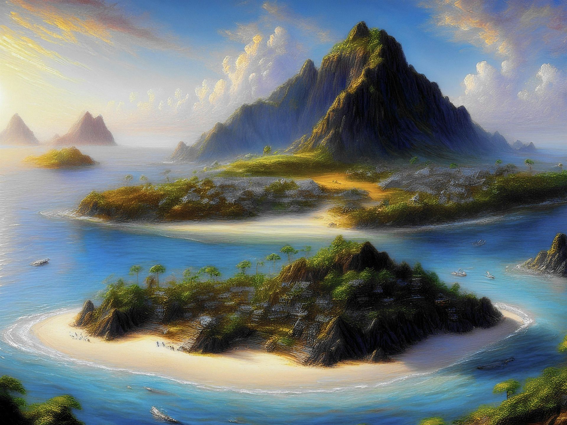 Der Sonnenstein im Meer