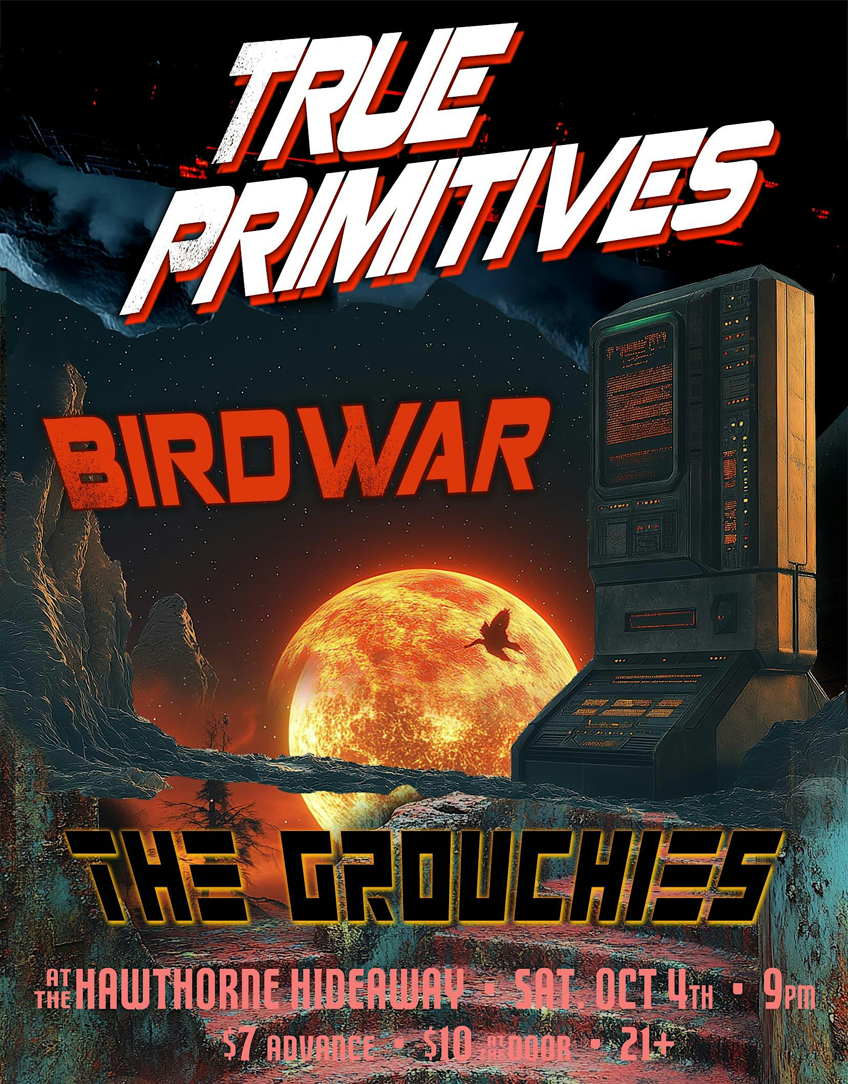 Presale: True Primitives + BIRDWAR @ the Hawthorne Hideaway