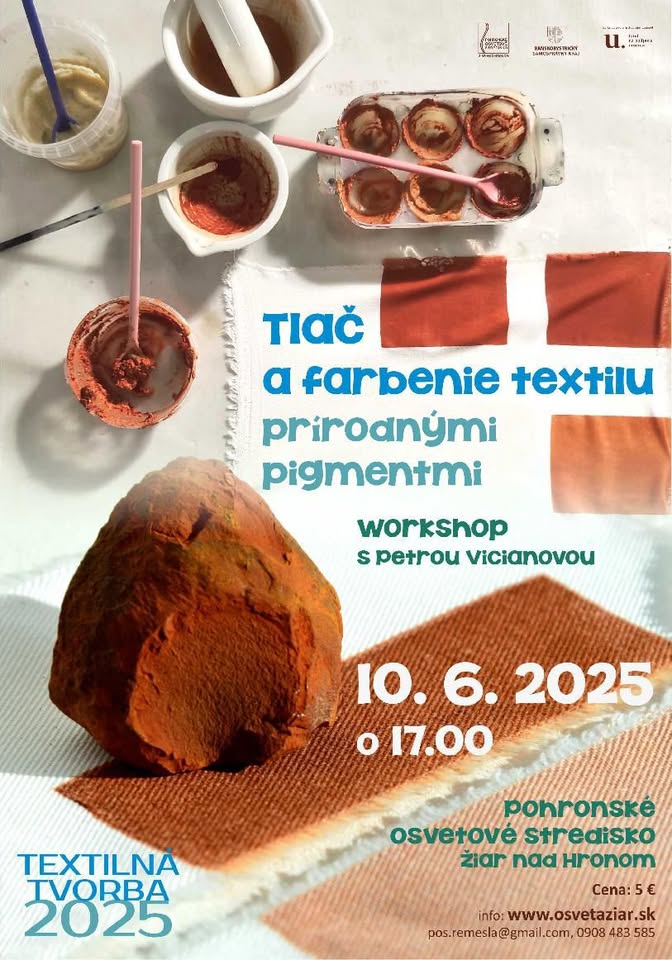 Tlač a farbenie textilu prírodnými pigmentmi