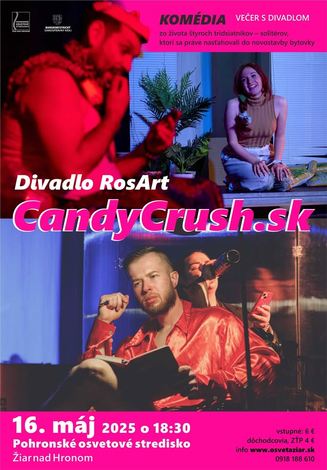 Májový večer s divadlom: CandyCrush.sk