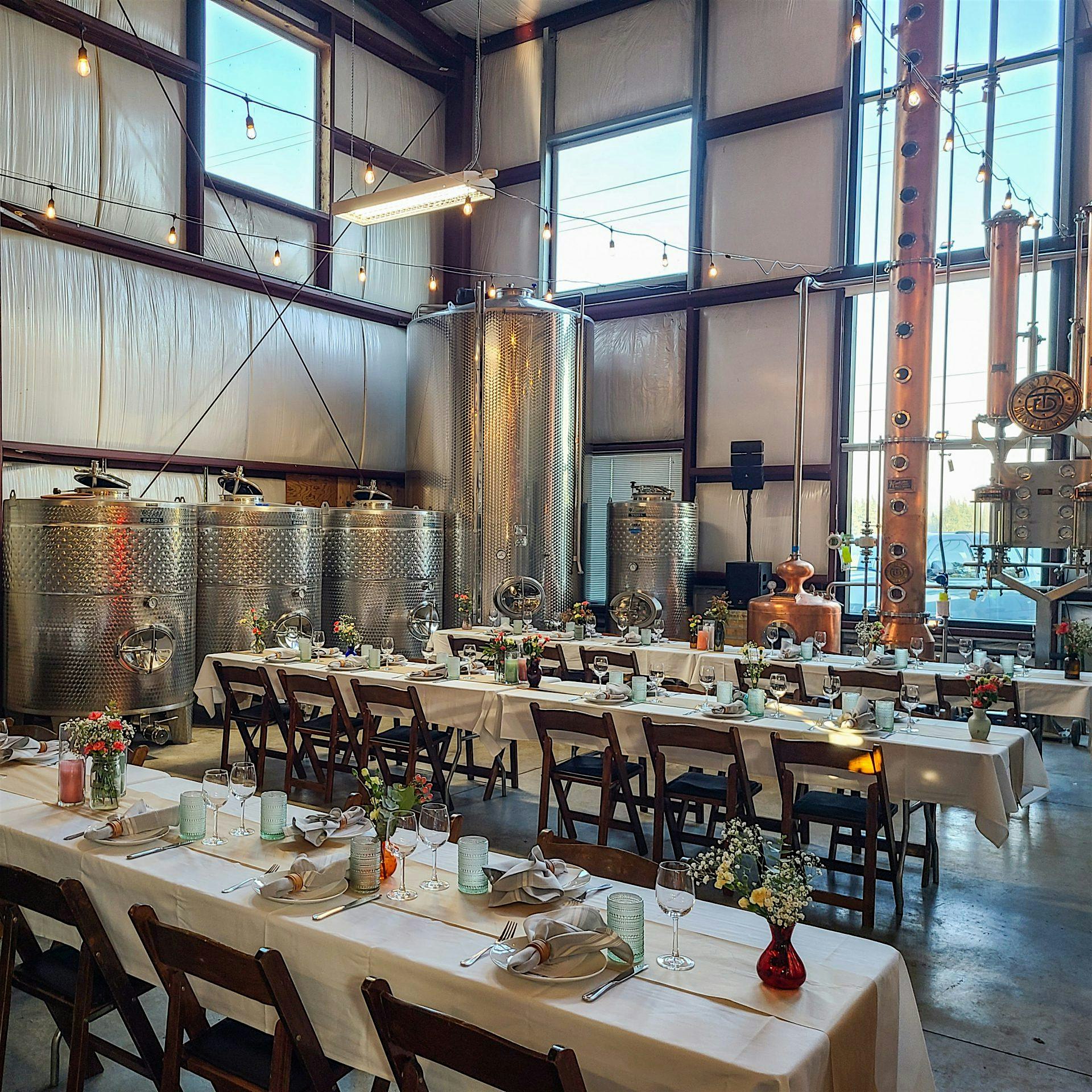 Dinner in the Field at Trail Distilling w/ Twill Cellars