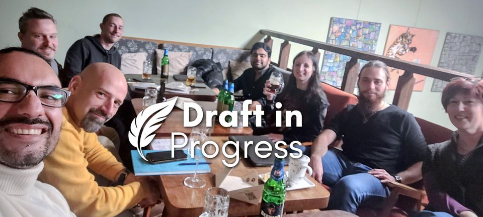 DRAFT IN PROGRESS: 1-hour writing session at Kočkafé Schrödinger