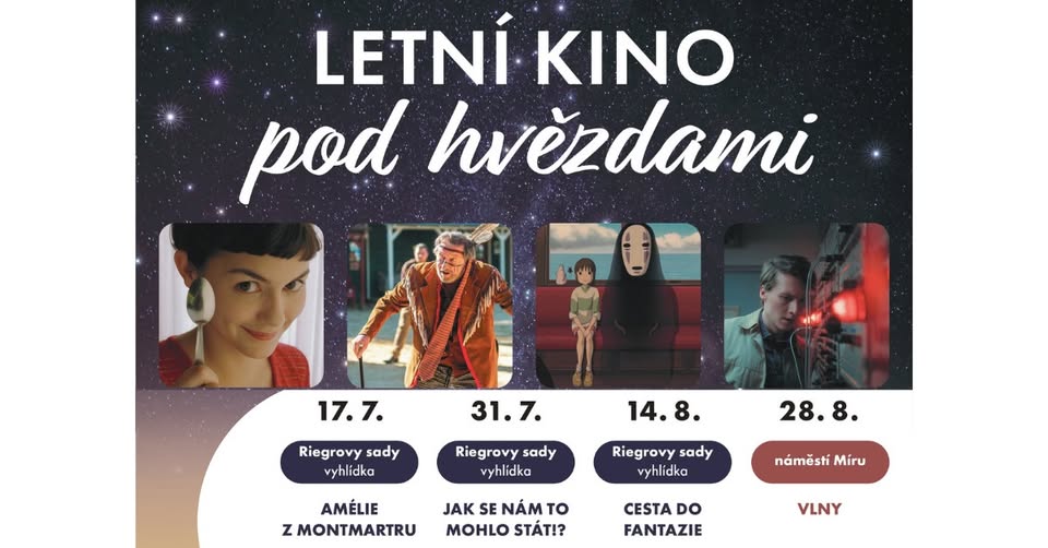 LETNÍ KINO POD HVĚZDAMI 2025