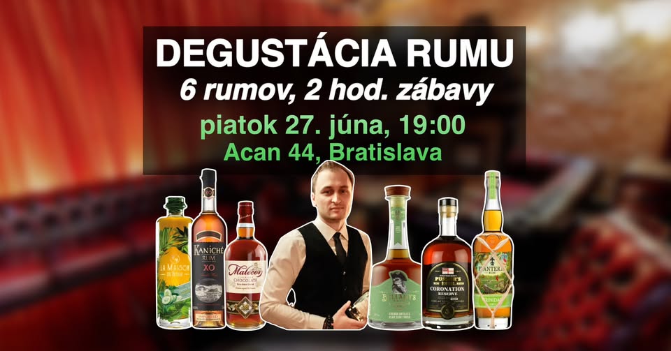 Riadená degustácia rumov v Bratislave - z Panamy až na Barbados