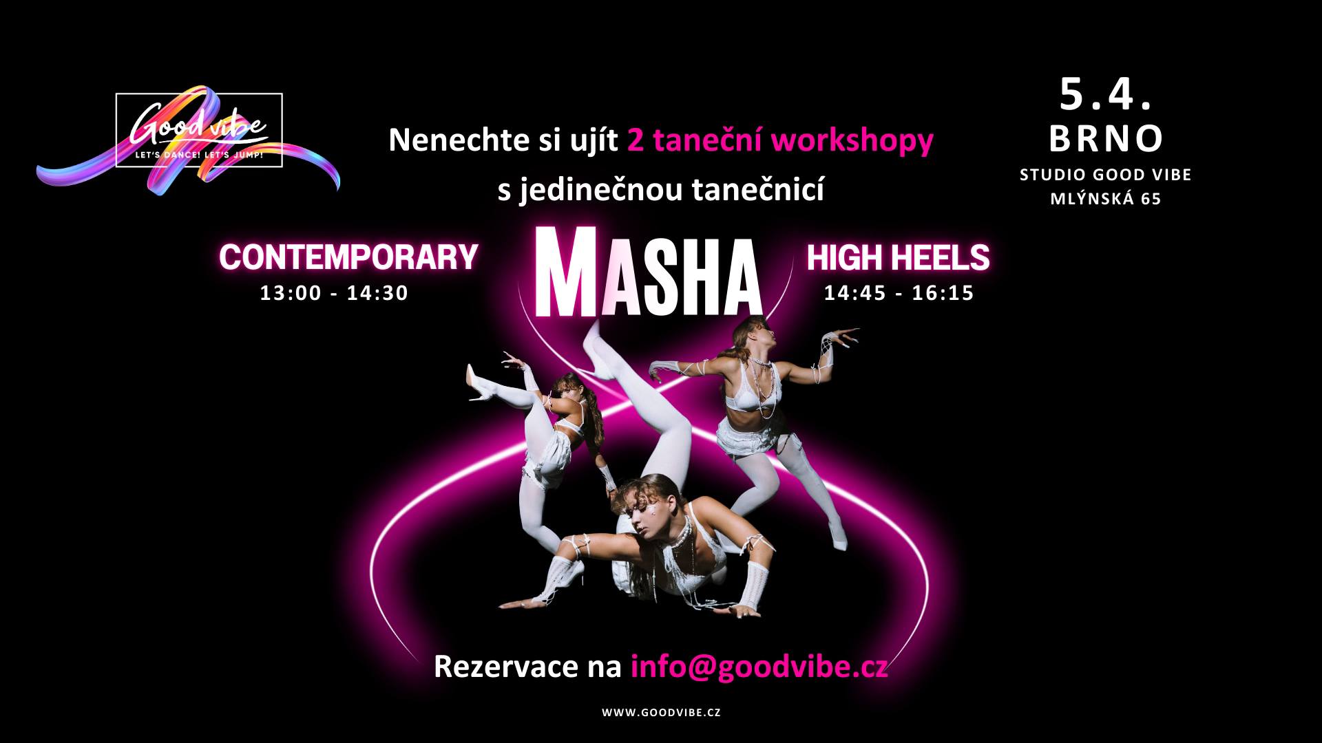 Masha | 2 taneční workshopy
