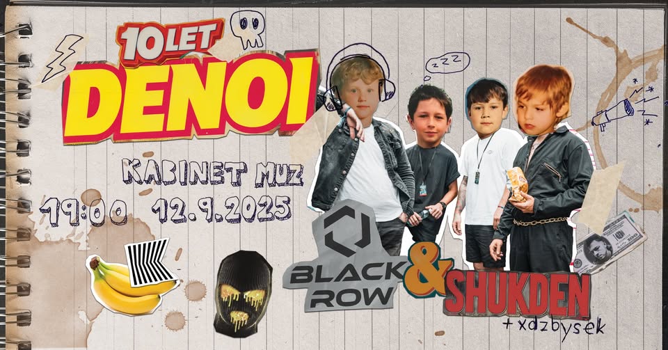 10 let DENOI 🎉 10 let bordelu na podiu (12.9 Brno Kabinet MÚZ)