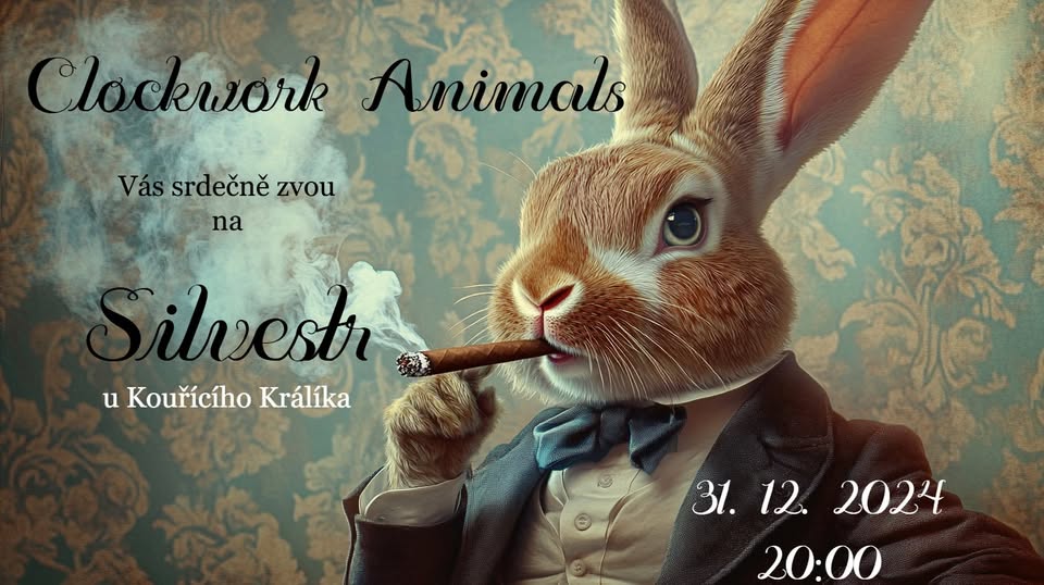 Silvestr s Clockwork Animals a hudební jam u Kouřícího králíka