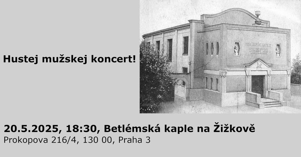 Hustej mužskej koncert s hostem!