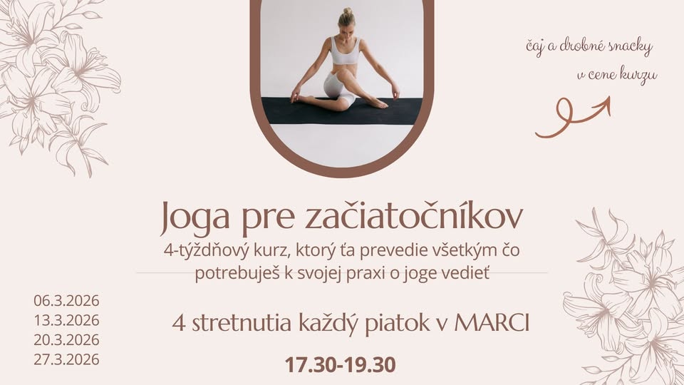 4-týždňový kurz Joga (nielen) pre začiatočníkov