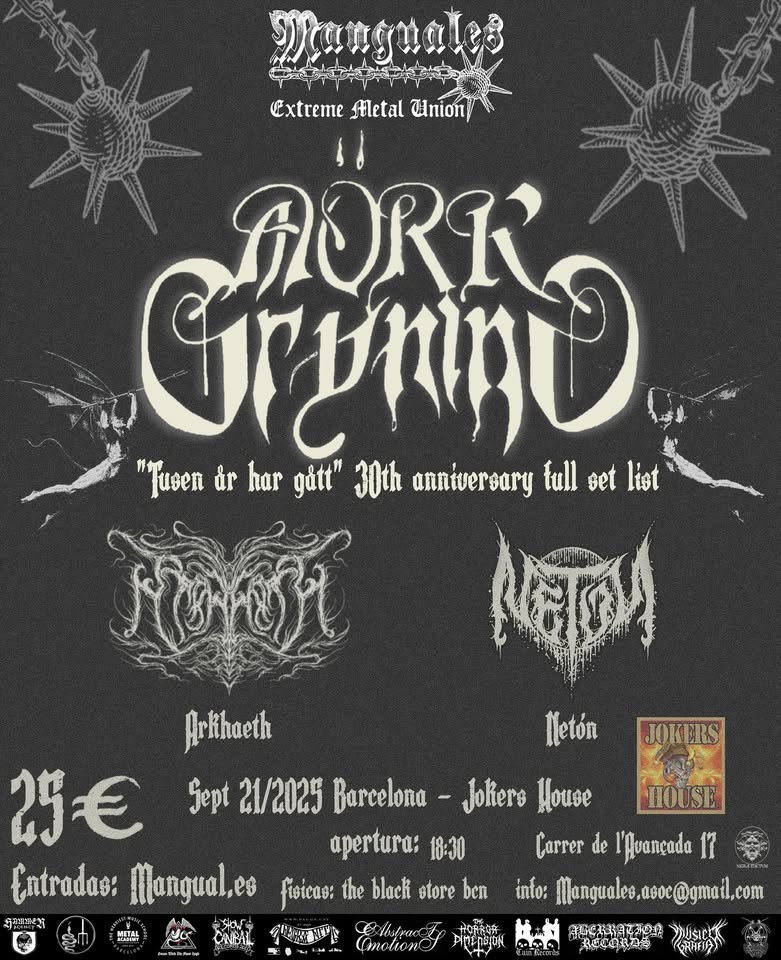 Mörk Gryning + Arkhaeth + Netón (Barcelona)