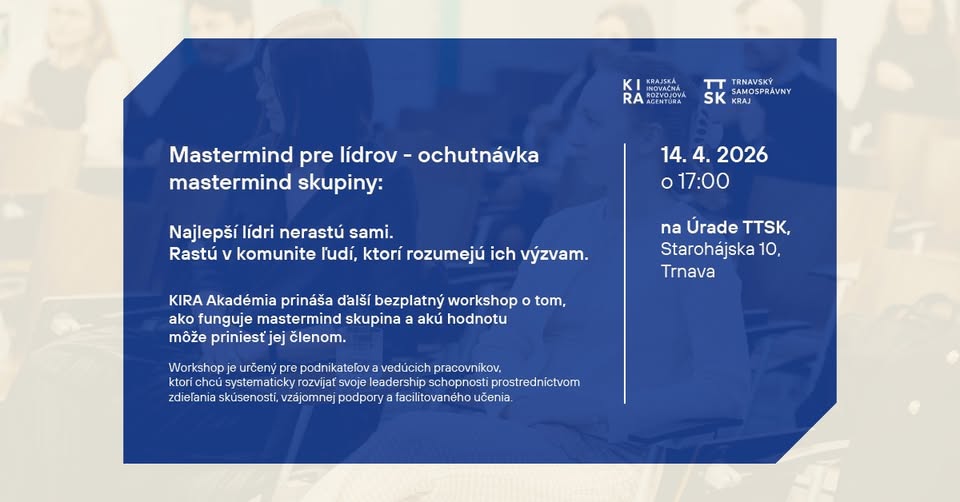 Mastermind pre lídrov - ochutnávka mastermind skupiny