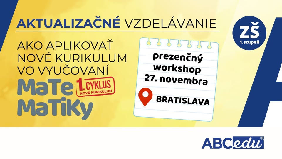 Ako aplikovať nové kurikulum vo vyučovaní matematiky