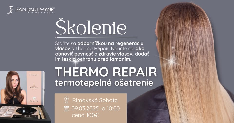 Školenie Thermo Repair pre kaderníčky a kaderníkov