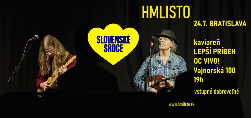 Slovenské srdce: koncert dua Hmlisto v kaviarni Lepší Príbeh