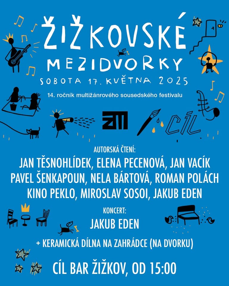 ŽIŽKOVSKÉ MEZIDVORKY V CÍLI | 17.5.23025 od 15:00