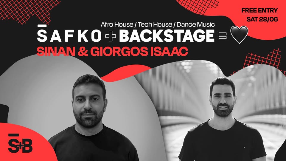 ŠAFKO ➕ BACKSTAGE 🟰 🖤 | SATURDAY 28/6 | FREE ENTRY