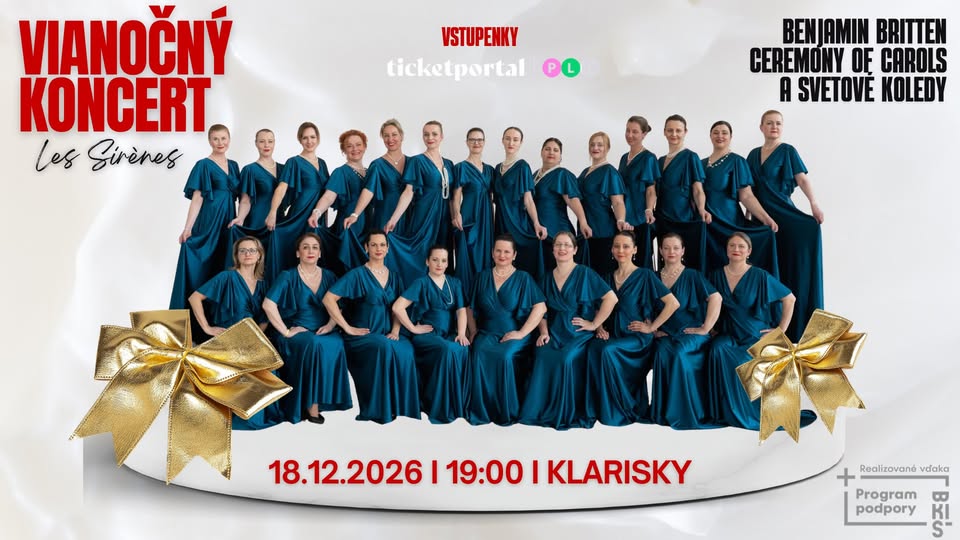 Vianočný koncert ženského komorného zboru Les Sirènes