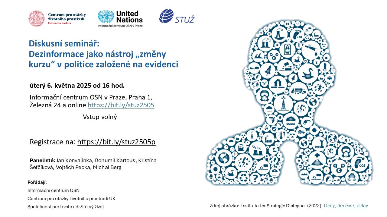 Diskusní seminář Dezinformace jako nástroj „změny kurzu“ v politice založené na evidenci