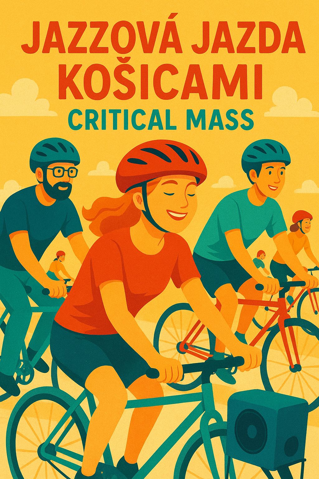 Augustová jazzová cyklojazda - critical mass Košice