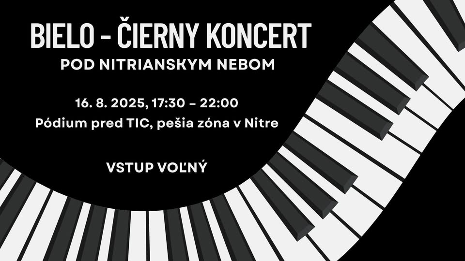 Bielo-čierny koncert pod nitrianskym nebom