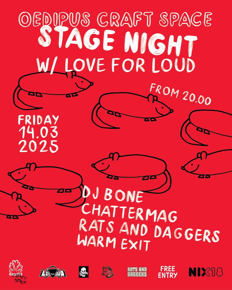 Warm Exit / Rats and Daggers / Chattermag / DJ Bone