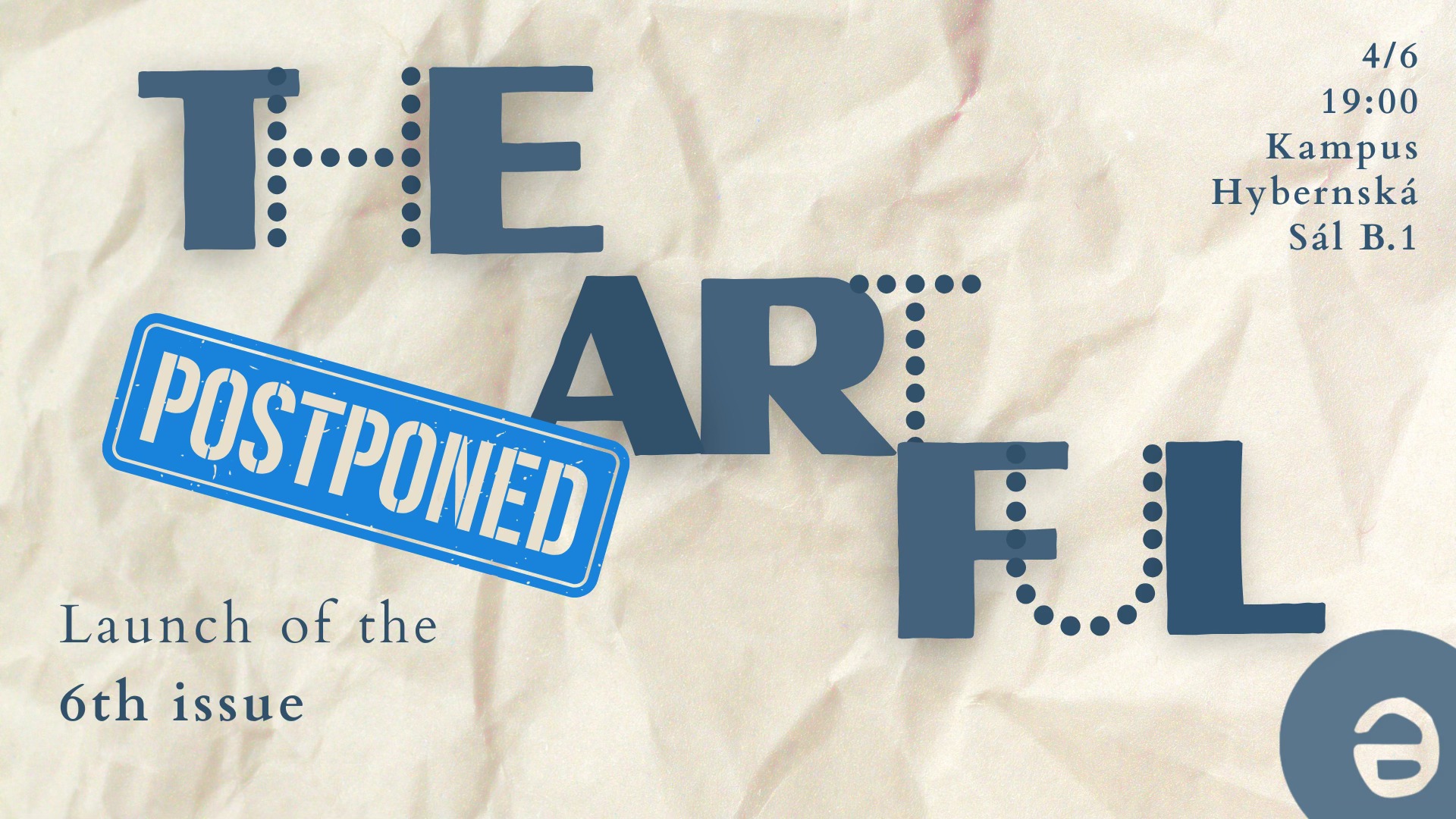 The Artful Launch - Postponed!
