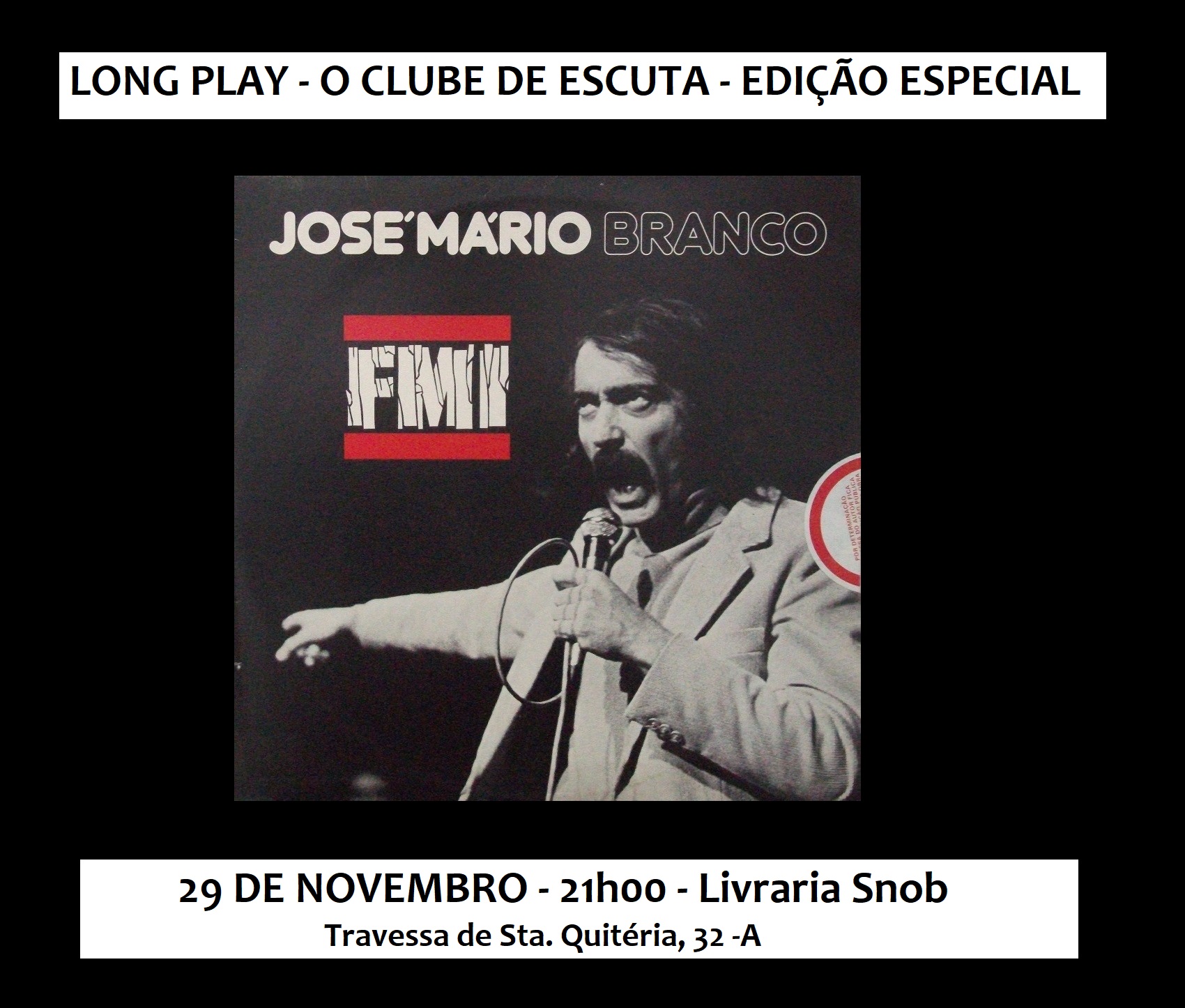 LONG PLAY - Edição especial FMI de José Mário Branco