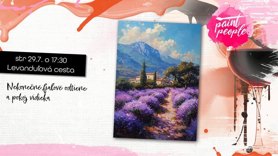 Levanduľová cesta - Maľuj s PaintPeople