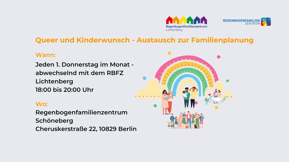 Queer und Kinderwunsch - Austausch zur Familienplanung