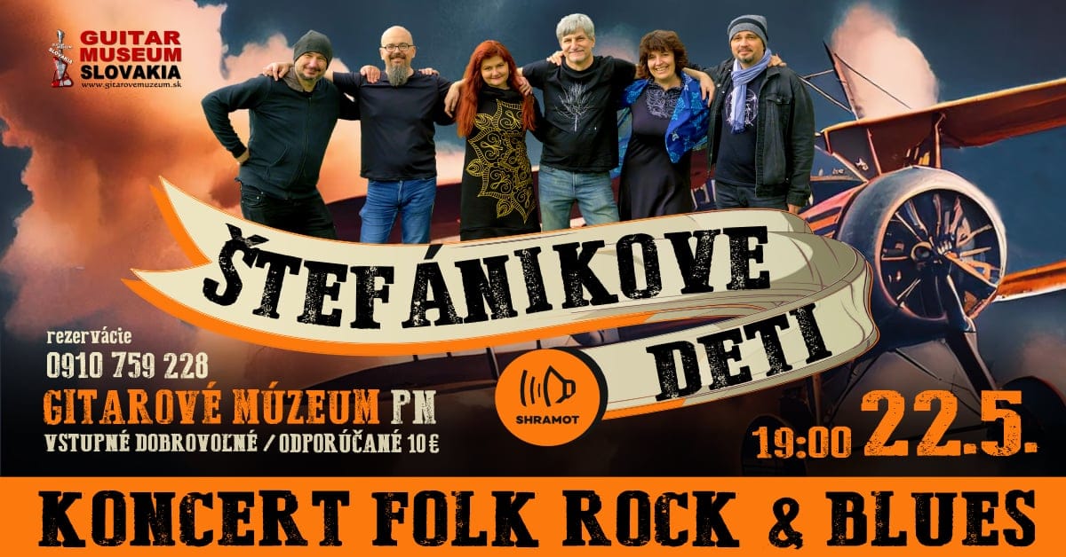 KONCERT :: ŠTEFÁNIKOVE DETI (FOLKROCK & BLUES)