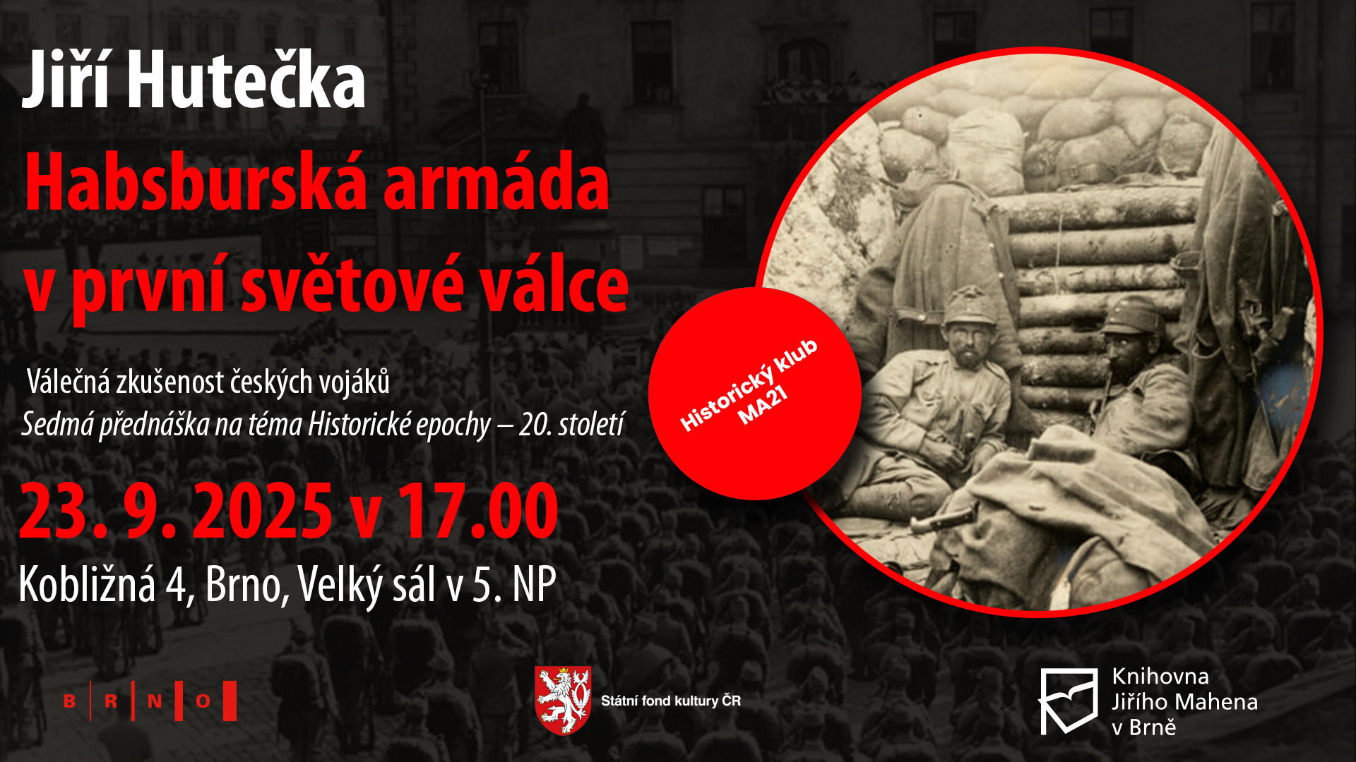 Jiří Hutečka: Habsburská armáda v první světové válce.
