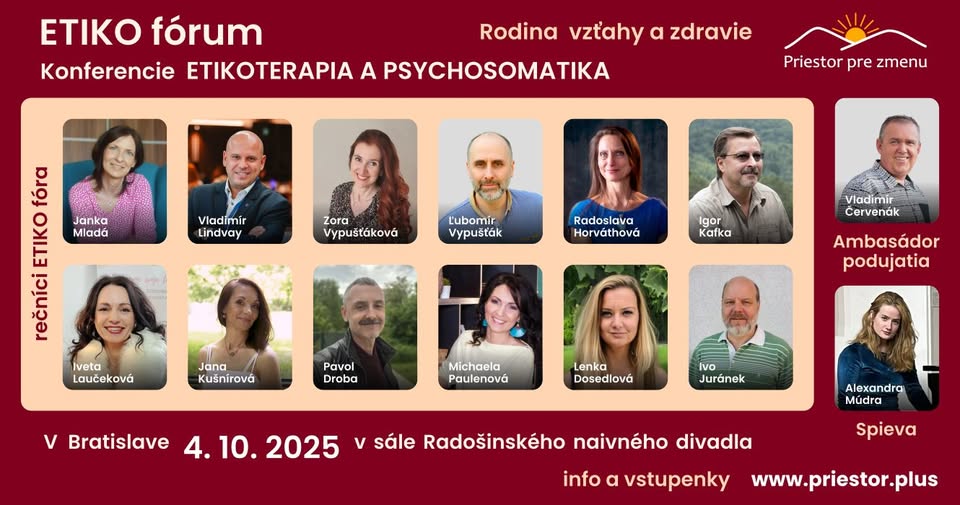ETIKOfórum 2025 Konferencie ETIKOTERAPIA A PSYCHOSOMATIKA